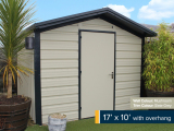 17ft x 10ft with Overhang Shed